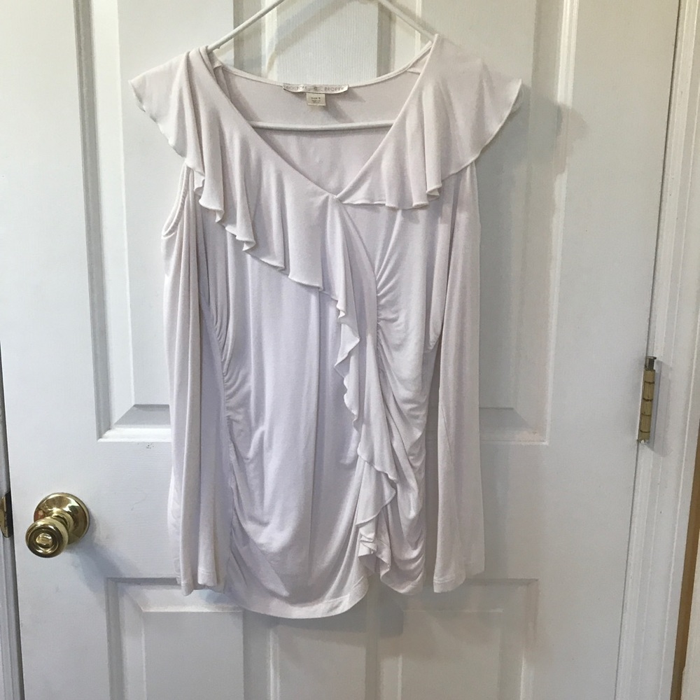 Boston Proper cold-shoulder Top